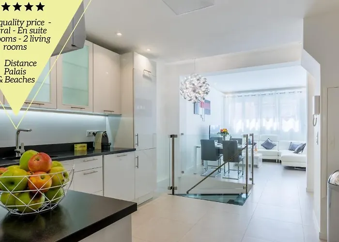Souplex Le Lido - Design - - Close Croisette And Palais Apartman *